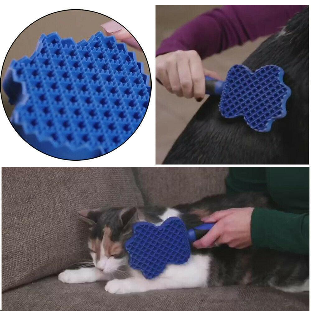 Gentlegroom Pet Hair Detangler & Shampoo Dispenser Brush