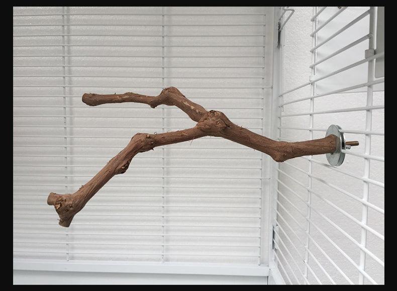 Natural Vine Parrot Bird Cage Stand Pole