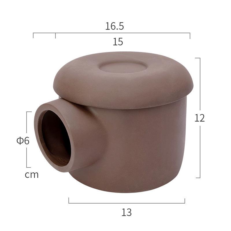 Golden Silk Bear Ceramic Hamster Zisha Tunnel Room - Ultimate Luxury Hamster Habitat