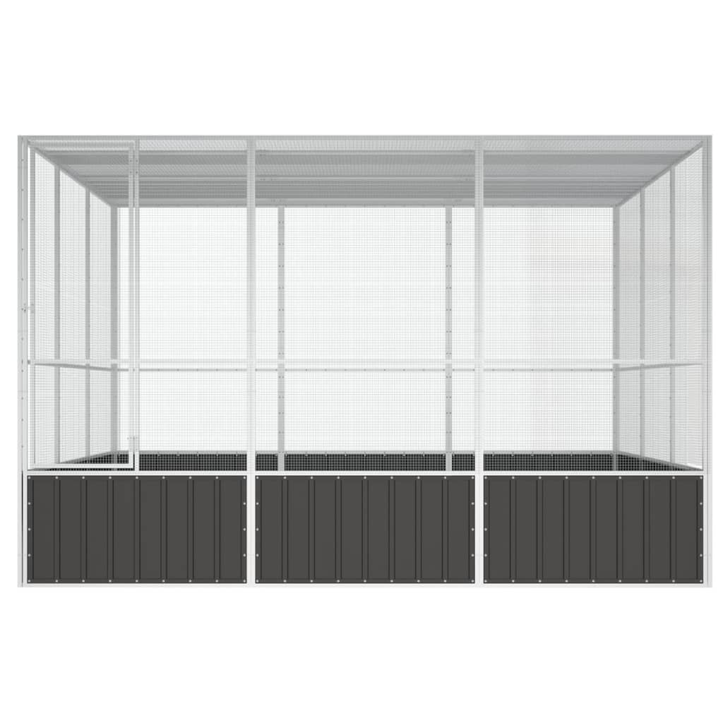 NNEVL Bird Cage Anthracite 302.5x324.5x211.5 cm Galvanised Steel