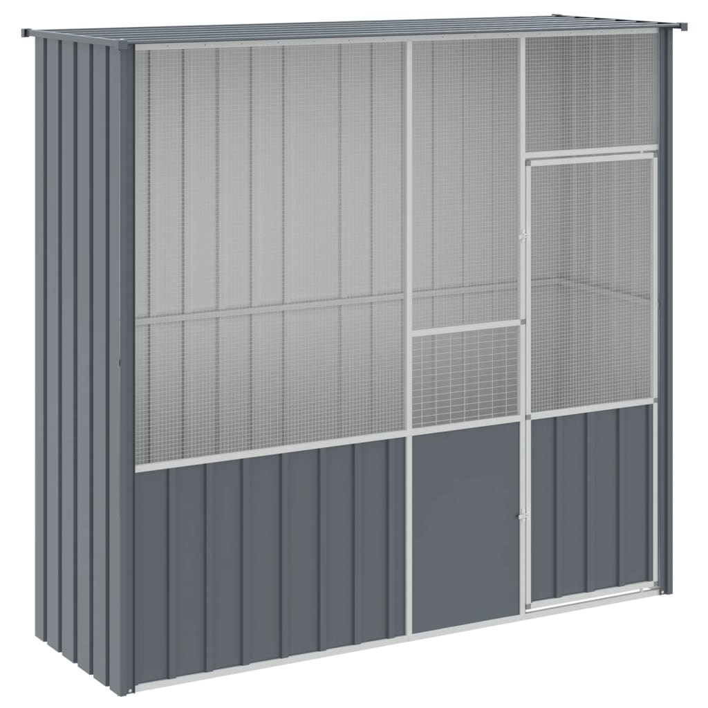NNEVL Bird Cage Anthracite 215x78x200 cm Galvanised Steel