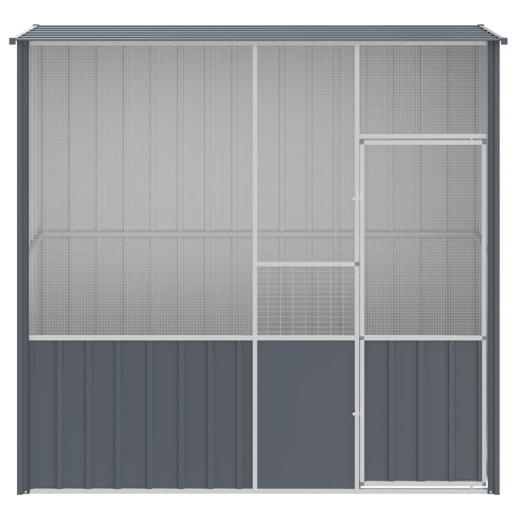NNEVL Bird Cage Anthracite 215x78x200 cm Galvanised Steel