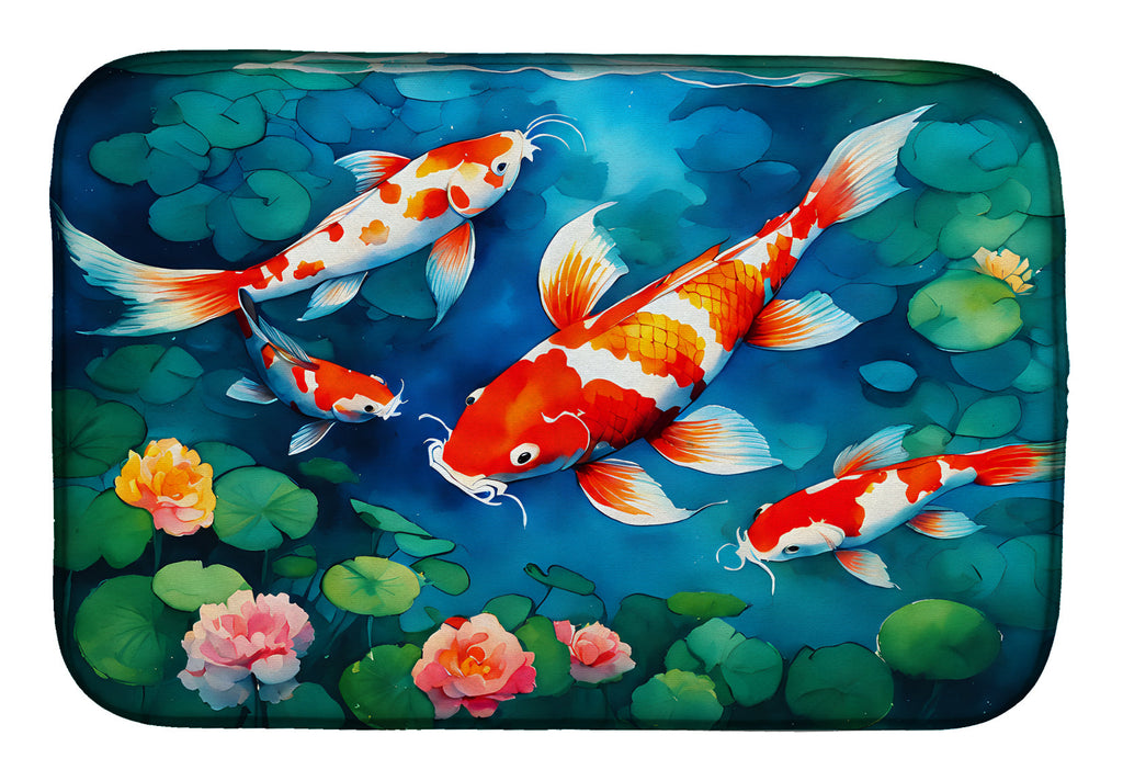 Koi Fish Dish Drying Mat